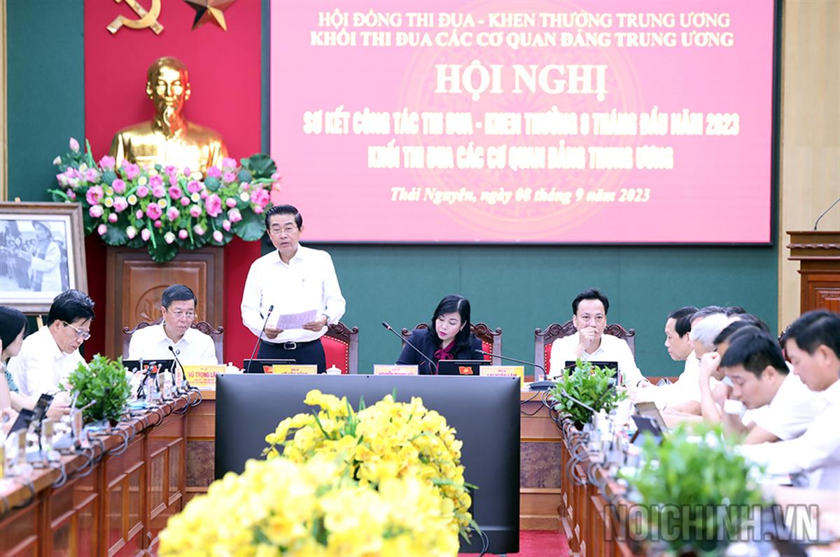 Sơ kết công tác thi đua - khen thưởng Khối thi đua các cơ quan Đảng Trung ương