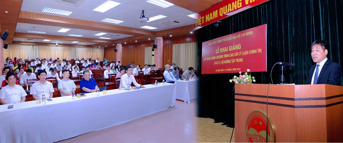 Khai giảng Lớp hoàn chỉnh chương trình cao cấp lý luận chính trị K74.C11, khóa 2023-2024