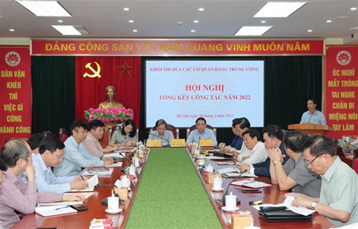 Khối thi đua các cơ quan Đảng Trung ương tổng kết công tác Thi đua - Khen thưởng năm 2022